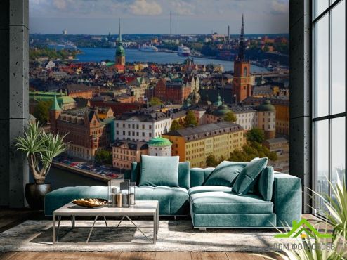 выбрать Фотообои Стокгольм Фотообои Фотообои Города: горизонталная, горизонтальная ориентация на стену