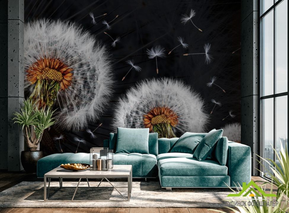 выбрать Фотообои Одуванчики Каталог фотообоев на стену