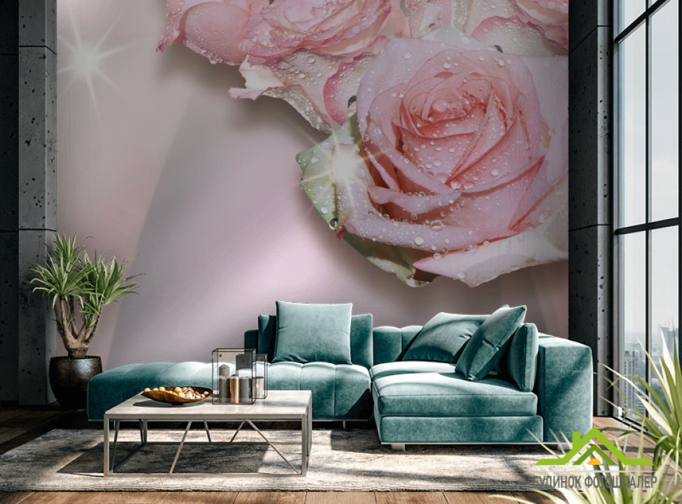 выбрать Фотошпалери 3д троянди Каталог фотошпалер на стіну