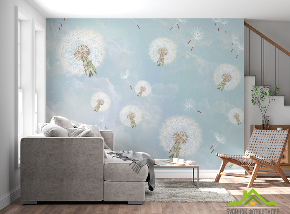 выбрать Фотошпалери Повітряні кульбаби Каталог фотошпалер на стіну