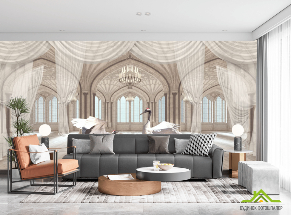 выбрать Фотообои Комната с аистами Каталог фотообоев на стену