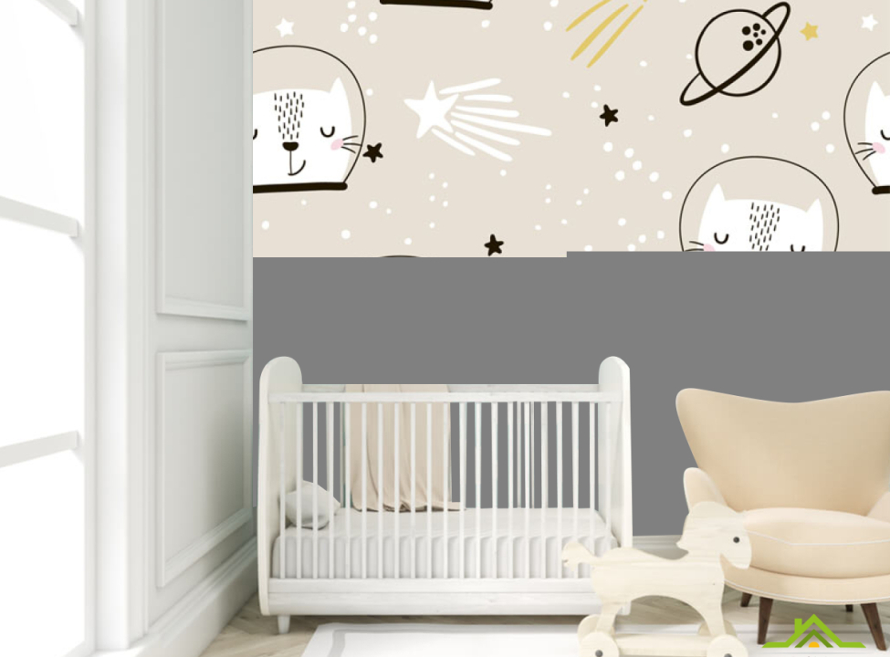 выбрать Фотошпалери Космічні коти Фотошпалери Little kids на стіну
