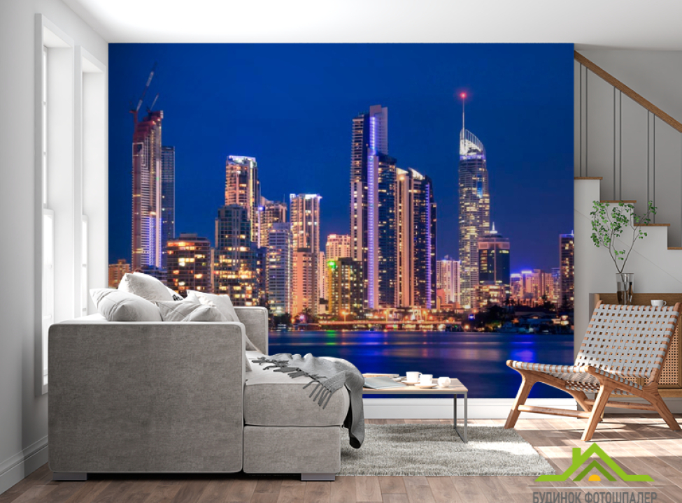 выбрать Фотообои Спящий город Фотообои Современный город на стену