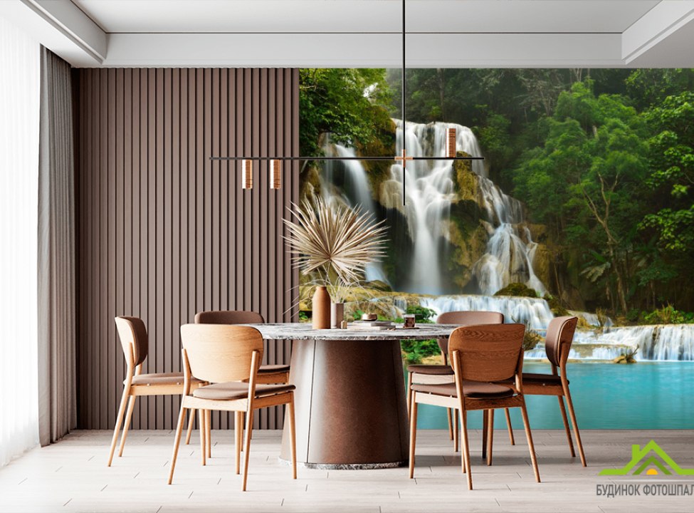 выбрать Фотошпалери Водоспад і озеро Каталог фотошпалер на стіну