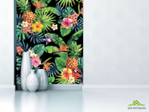выбрать Фотообои Тропические листья Фотообои, цвет: «» на стену