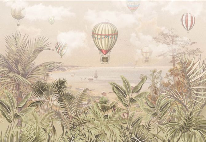 Фотообои Воздушные шары и тропики