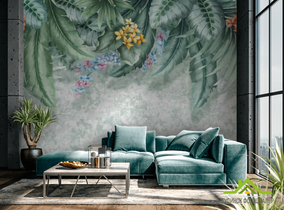 выбрать Фотообои тропические листья Каталог фотообоев на стену