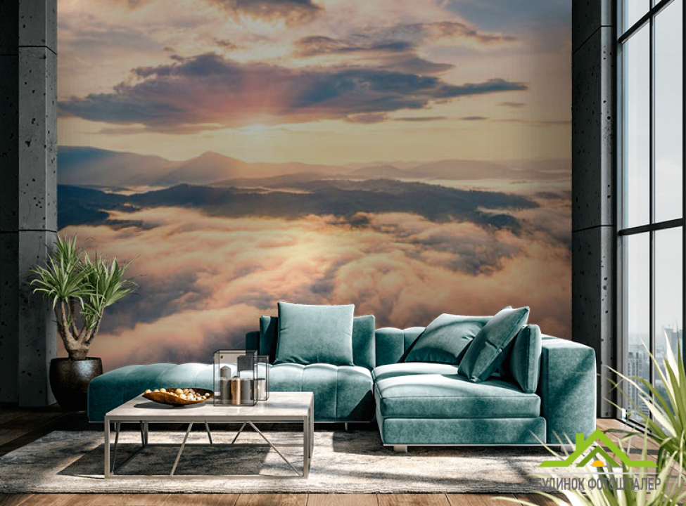 выбрать Фотошпалери Вид на гори зверху Каталог фотошпалер на стіну