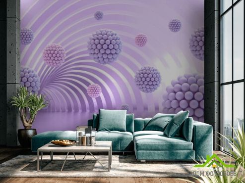 выбрать Фотообои Фиолетовые шары  на стену