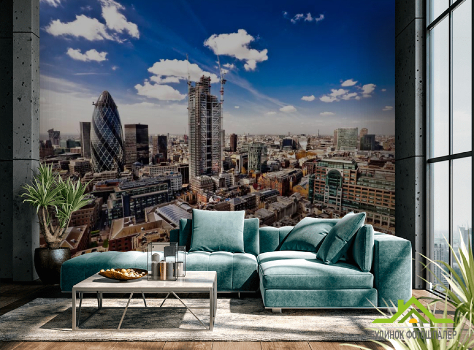 выбрать Фотообои День, город, небо Фотообои Современный город на стену