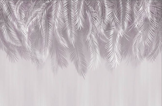 Фотообои Дизайнерские листья перья
