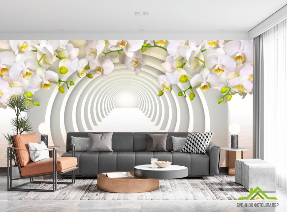 выбрать Фотообои Орхидеи 3д Каталог фотообоев на стену
