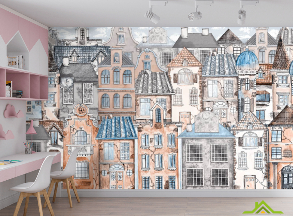 выбрать Фотошпалери дитяче місто Каталог фотошпалер на стіну