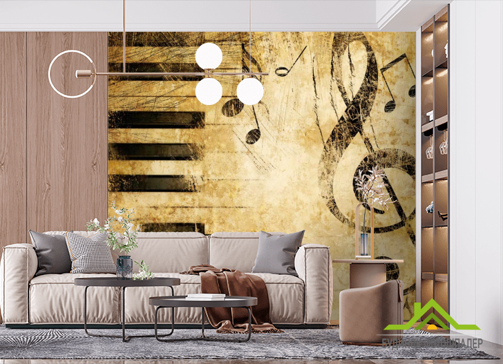 Фотообои Клавиши и ноты