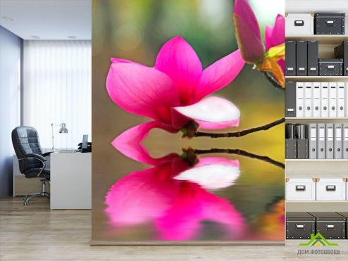 выбрать Фотошпалери Малинова орхідея Фотошпалери Фотошпалери Квіти: вертикальна, фото орієнтація на стіну