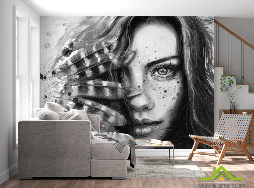 выбрать Фотошпалери Дівчина в стилі лофт Каталог фотошпалер на стіну