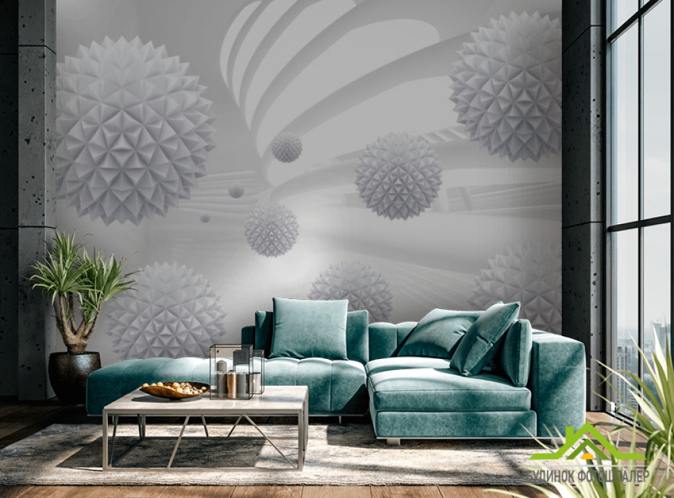 выбрать Фотошпалери 3д кулі Каталог фотошпалер на стіну