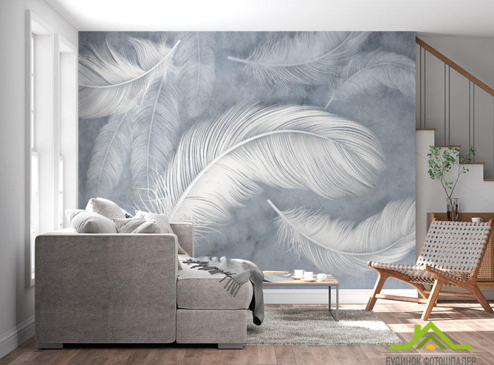 выбрать Фотошпалери повітряні пір'я Каталог фотошпалер на стіну