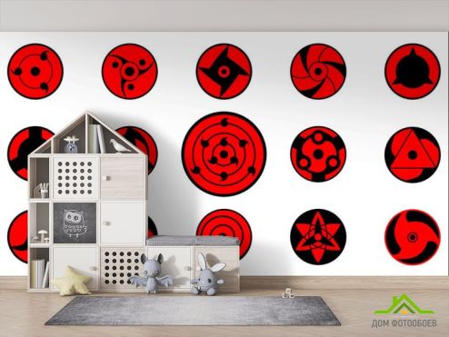 выбрать Фотообои Наруто символы  на стену
