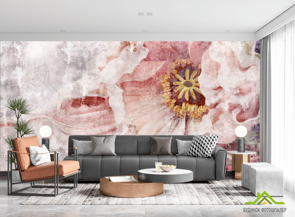 выбрать Фотообои Дизайнерский винтажный цветок Каталог фотообоев на стену