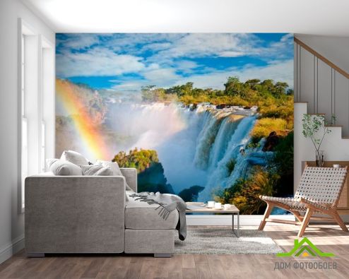 выбрать Фотообои Бурлящий водопад Фотообои Фотообои Природа: фото, Лето  на стену