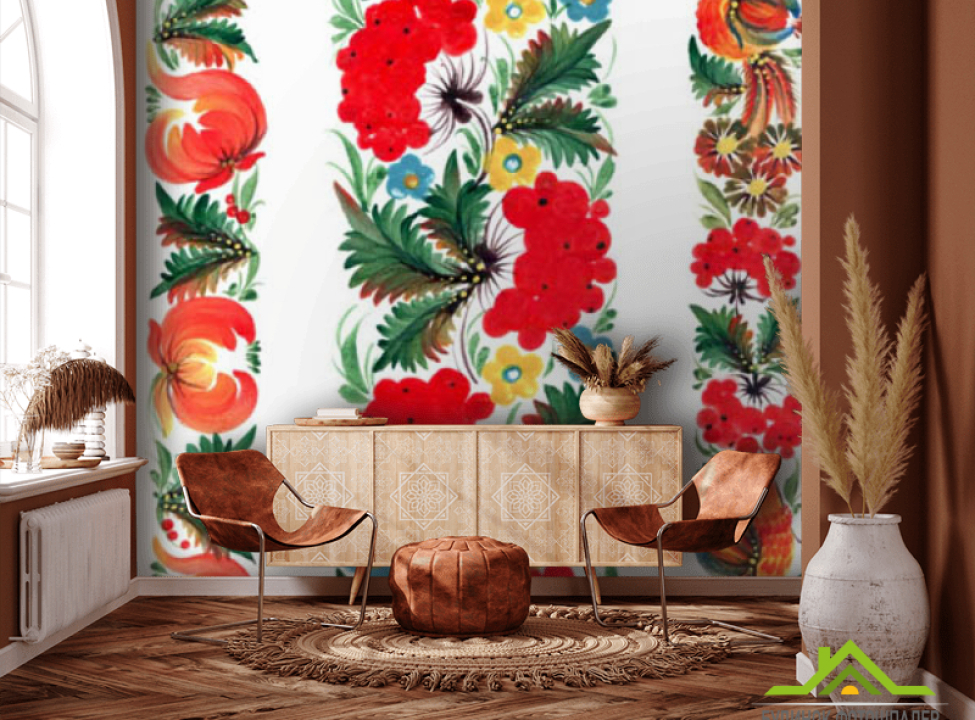 выбрать Фотошпалери Петриківський розпис Каталог фотошпалер на стіну