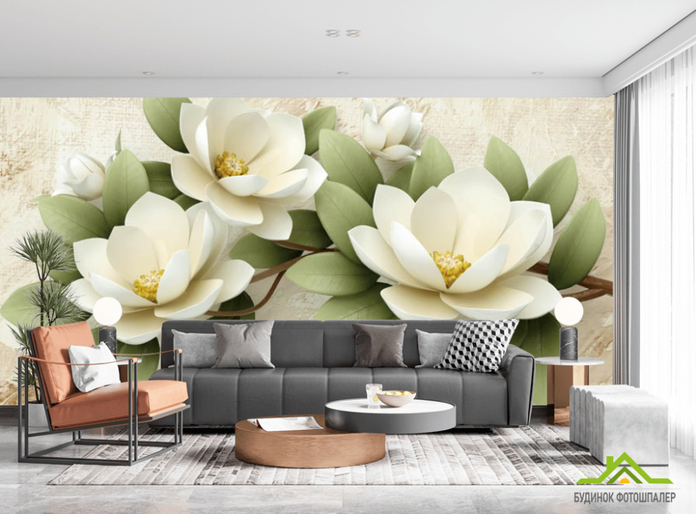 выбрать Фотошпалери 3D лотоси Фотошпалери Квіти на стіну