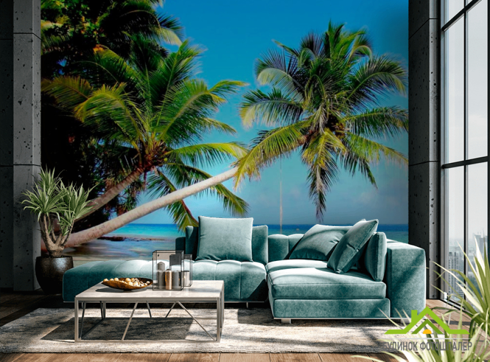 выбрать Фотообои Пальмы и море Каталог фотообоев на стену