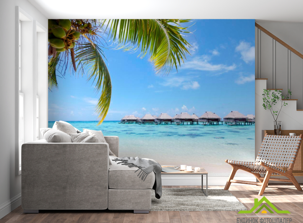 выбрать Фотошпалери Безліч хатин Фотошпалери Море на стіну