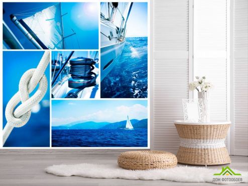 выбрать Фотообои Парусник в море  на стену