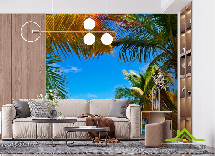 Фотошпалери Солнечнные пальми