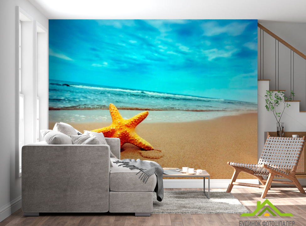 выбрать Фотообои Пляж, морская звезда Фотообои Море на стену