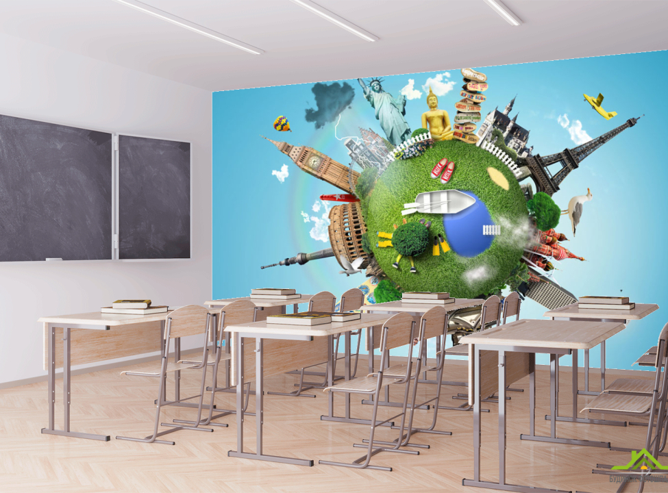 выбрать Фотообои Для кабинета географии Каталог фотообоев на стену