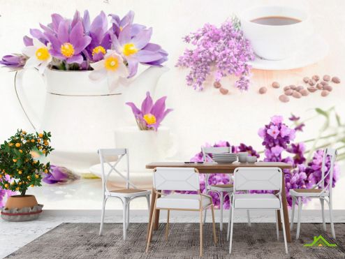 выбрать Фотообои в кухню Цветы Фотообои, цвет: «горизонталная, горизонтальная» на стену