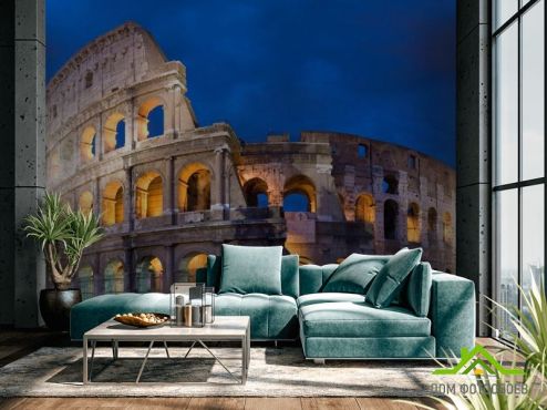 выбрать Фотообои Колизей в Риме, Италия Фотообои Фотообои Архитектура: фото, голубой  на стену