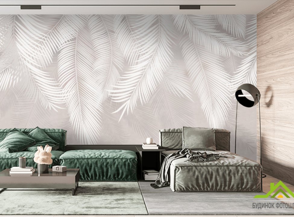 выбрать Фотошпалери сірі листя на стіну Каталог фотошпалер на стіну
