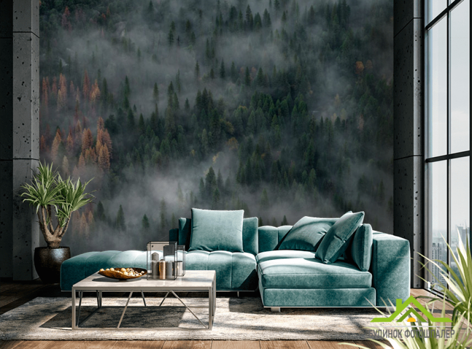 выбрать Фотообои Туманные сосны Каталог фотообоев на стену