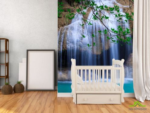 выбрать Фотообои белый водопад Фотообои Фотообои Природа: вертикальная ориентация на стену