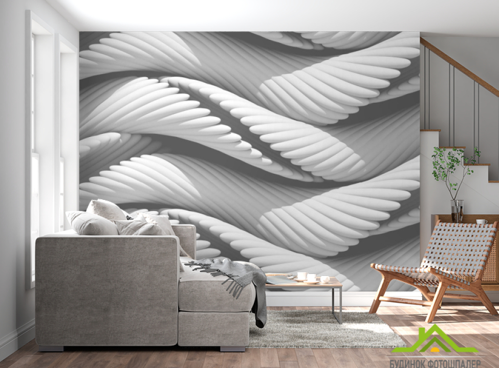 выбрать Фотошпалери білі волокна Каталог фотошпалер на стіну