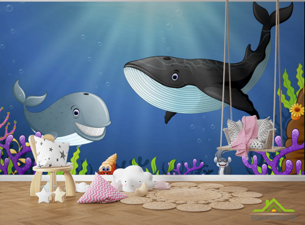 выбрать Фотошпалери Кіт і дельфін Каталог фотошпалер на стіну