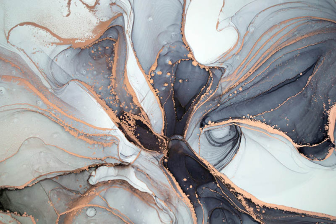Фотошпалери Сірий fluid art