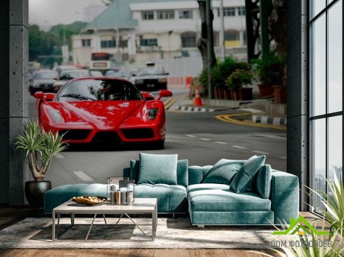 выбрать Фотообои Ferrari Enzo Фотообои Фотообои Транспорт: горизонталная, горизонтальная ориентация на стену