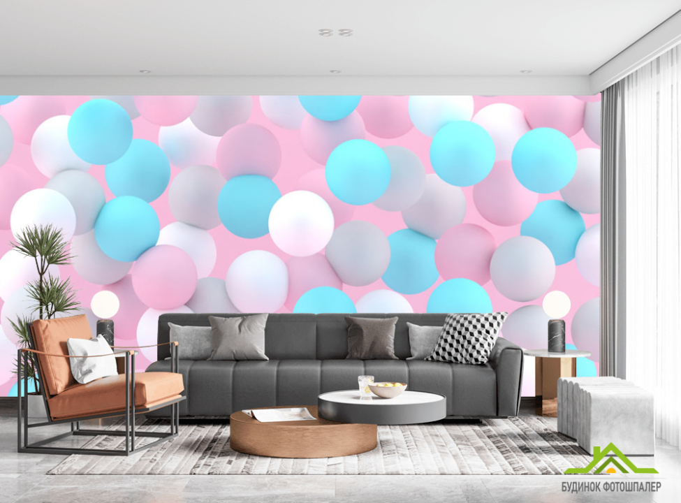 выбрать Фотообои Разноцветные шары Фотообои 3Д на стену