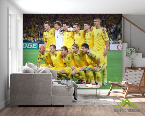 выбрать Фотообои Футбольная Сборная Украины Фотообои Фотообои Спорт: горизонталная, горизонтальная, фото ориентация на стену