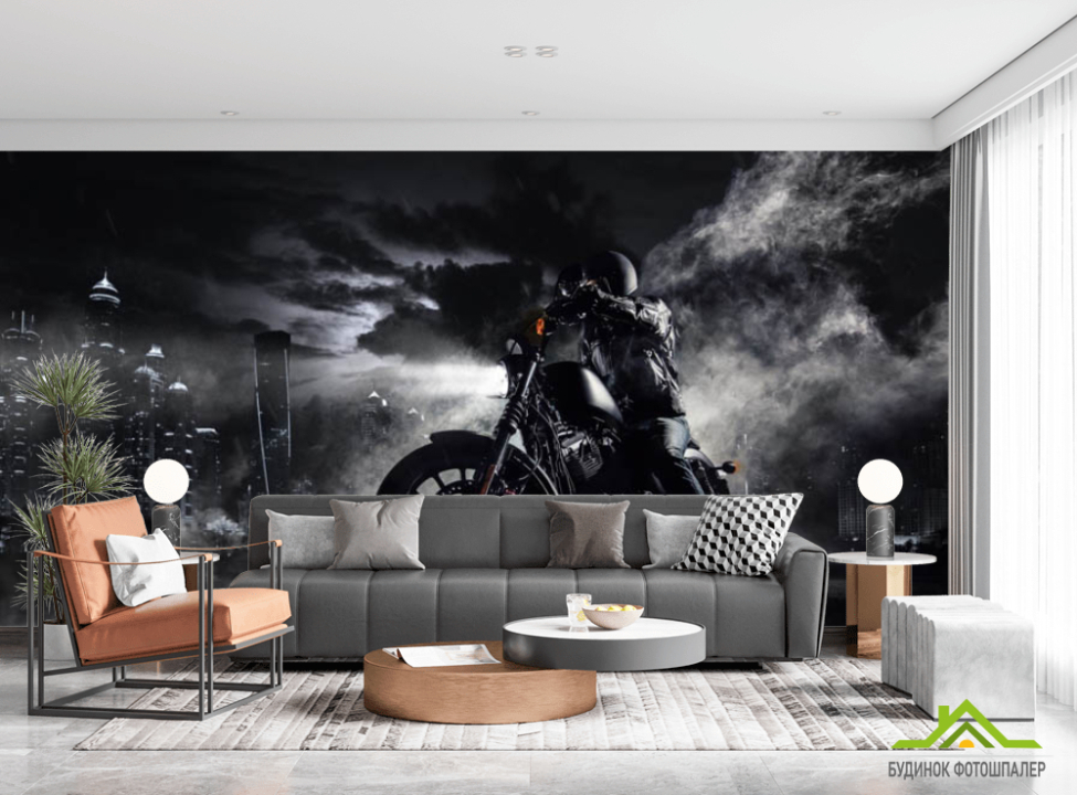 выбрать Фотошпалери мотоцикліст Каталог фотошпалер на стіну
