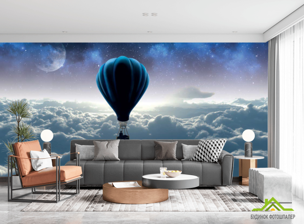 выбрать 3д фотообои Воздушный шар Каталог фотообоев на стену
