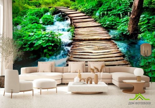 выбрать Фотообои Вода и мост Фотообои Фотообои Природа: фото, горизонталная, горизонтальная  на стену