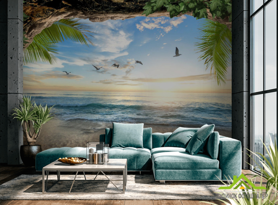 выбрать Фотошпалери 3д вид на море Каталог фотошпалер на стіну