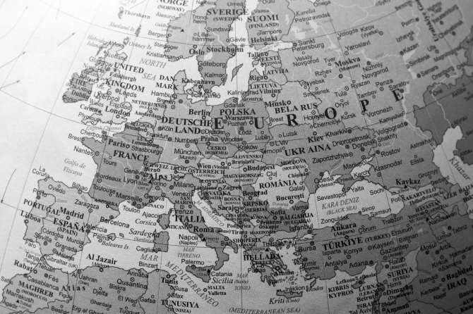 Фотообои Подробная карта