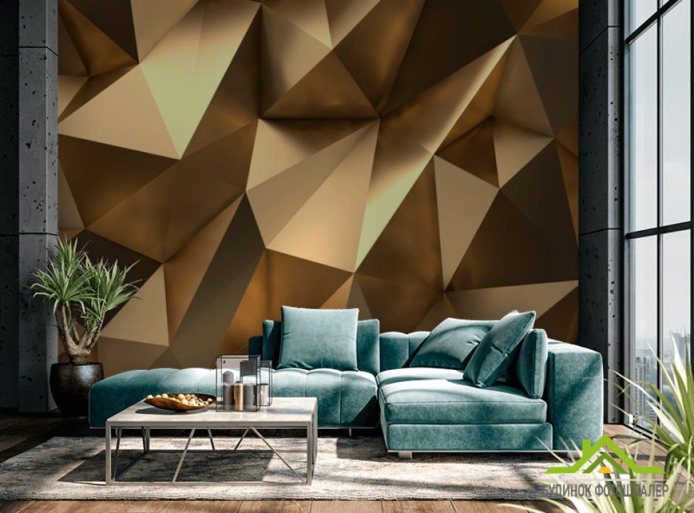 выбрать Фотошпалери Золотий полігон Каталог фотошпалер на стіну